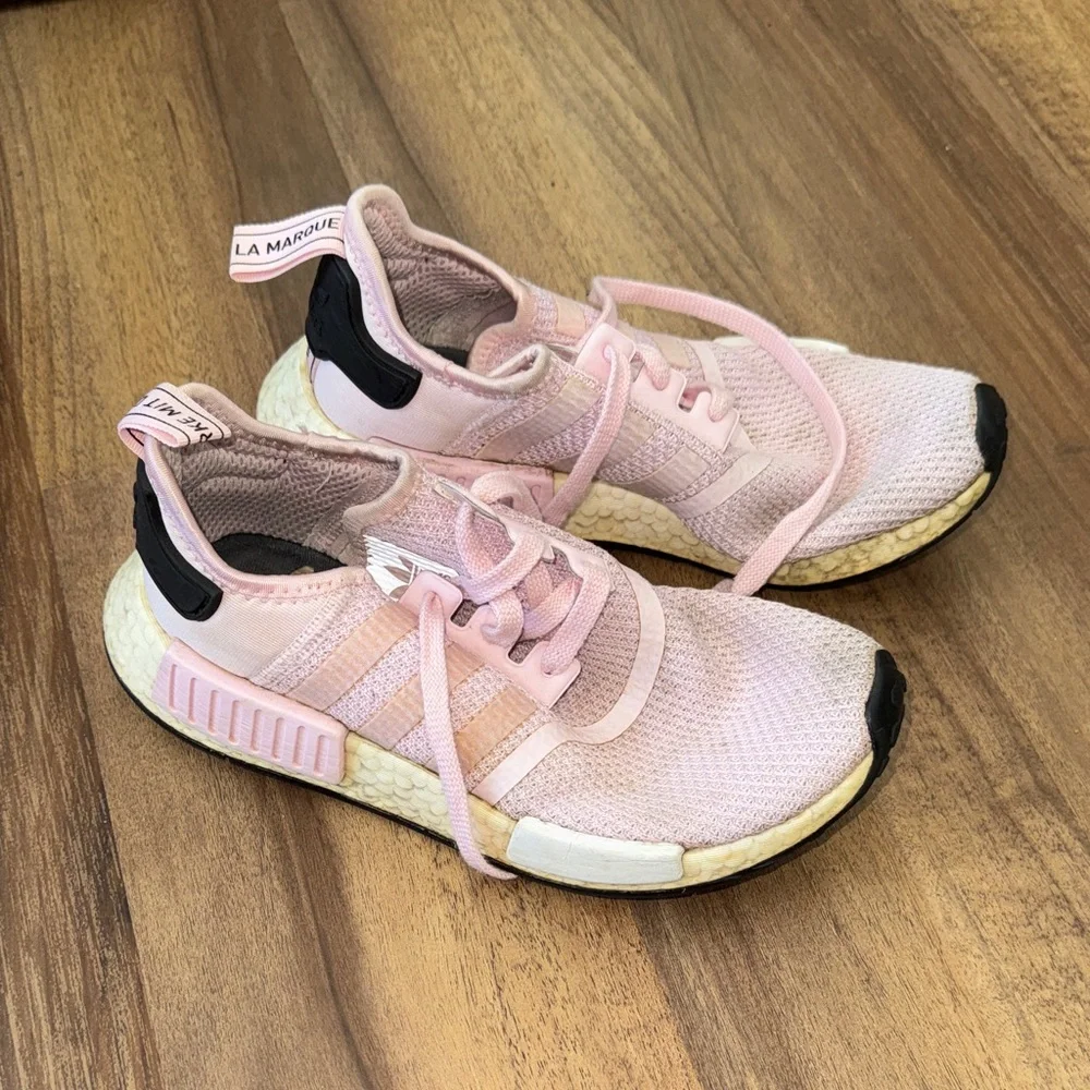 adidas nmd Pink and Black Women's Sneakers - Picture 1 of 6